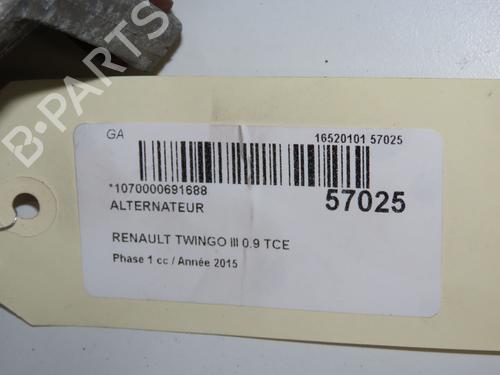 Used Alternator Alternator RENAULT TWINGO III (BCM_, BCA_) 0.9 TCe 90 (BCM9, BCM2) (90 hp) 36682240 36682240