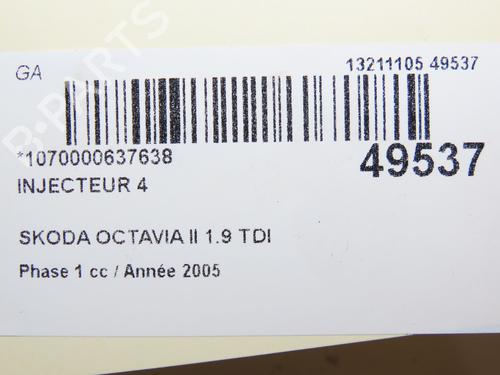 Spreder / Dyse SKODA OCTAVIA II Combi (1Z5) 1.9 TDI (105 hp) 28801389