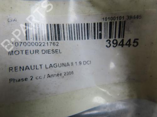 Engine RENAULT LAGUNA II (BG0/1_) 1.9 dCi (BG1A, BG1W, BG0G) | BP9614769M1 