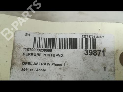 Front right lock OPEL ASTRA J Sports Tourer (P10) 2.0 CDTI (35) | BP9608593C97 