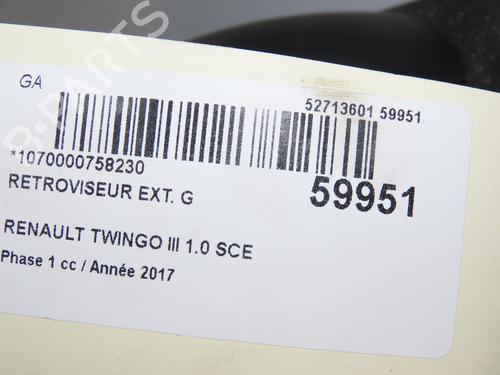 Bakspejl venstre Bakspejl venstre 38737310 38737310
