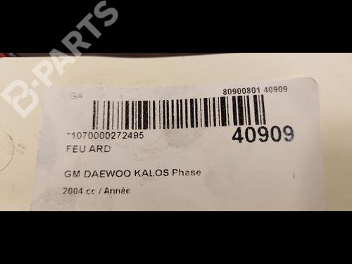 Right taillight DAEWOO KALOS (KLAS) 1.2 | BP9612791C35 