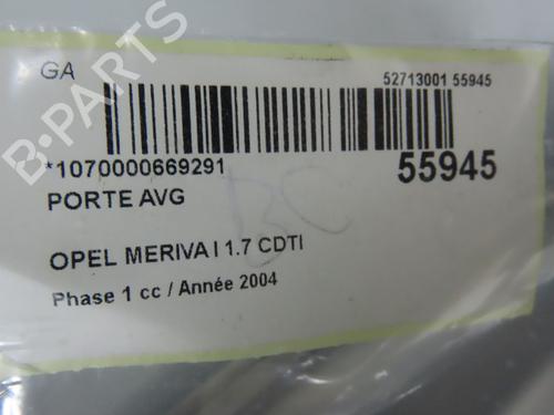 Used Left front door OPEL MERIVA A MPV (X03) 1.7 CDTI (E75) (100 hp) 30867378