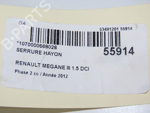 Tailgate lock RENAULT MEGANE III Grandtour (KZ0/1) 1.5 dCi (KZ0C, KZ1A) | BP32399719C101