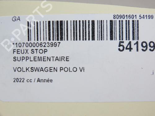 Used Third brake light VW POLO VI (AW1, BZ1, AE1) 1.0 TSI (95 hp) 28969755