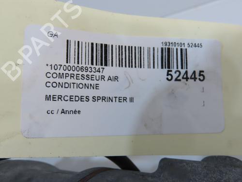 AC compressor MERCEDES-BENZ SPRINTER 4-t Van (B907, B910) 414 CDI RWD (907.643, 907.645, 907.647) | BP31056218M34 