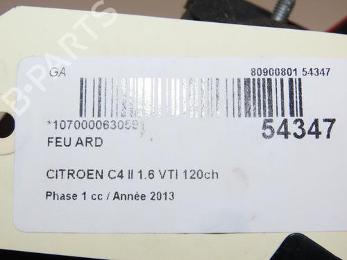 Right taillight CITROËN C4 II (NC_) 1.6 VTi 120 (NC5FS0, NC5FS9) | BP28969599C35 