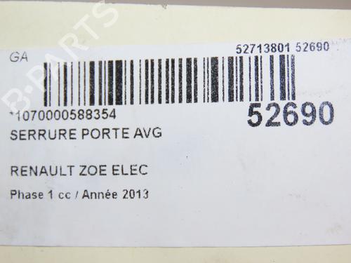 Used Front left lock Front left lock RENAULT ZOE (BFM_) ZOE (88 hp) 28831661 28831661