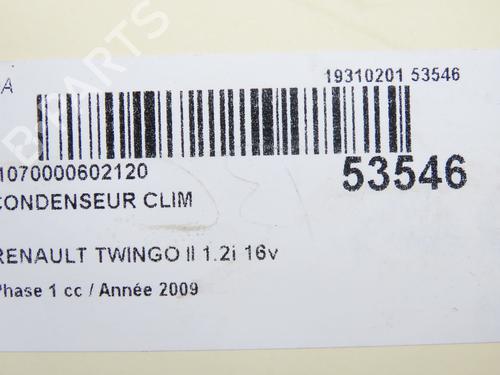 Varmeapparat RENAULT TWINGO II (CN0_) 1.2 16V (CN0K, CN0V, CN0A) (76 hp) 31120131