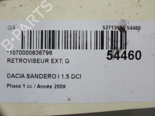 Retrovisor esquerdo DACIA SANDERO 1.5 dCi | BP30606542C26 - Image 5