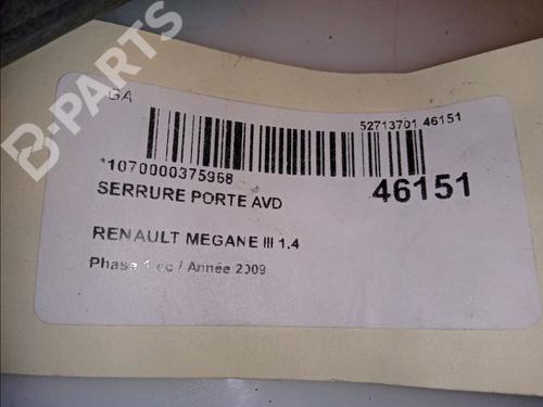 Front right lock RENAULT MEGANE III Hatchback (BZ0/1_, B3_) 1.4 TCe (BZ0F, BZ1V) | BP11114543C97 