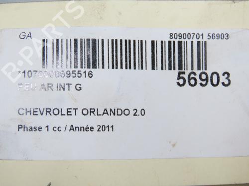 Feu de coffre gauche CHEVROLET ORLANDO (J309) 2.0 D (163 hp) 31912200