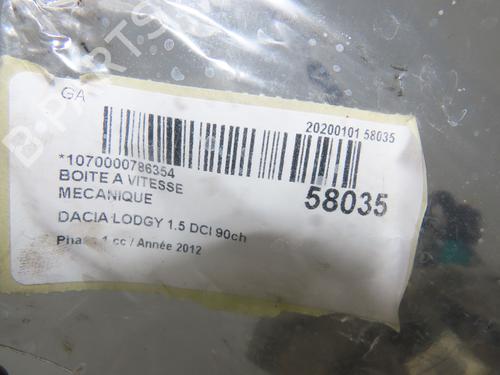 Gearbox DACIA LODGY (JS_) 1.5 dCi (JSMC, JSAF) | BP37455472M3  - Image 7