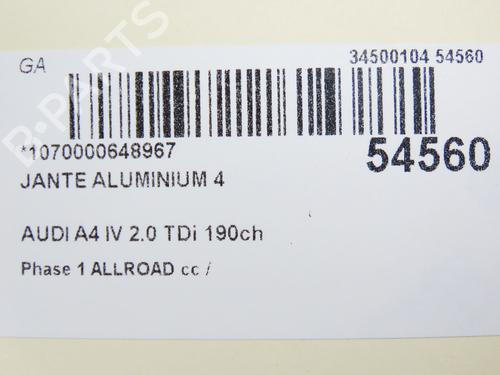 Fælk AUDI A4 B9 (8W2, 8WC) 2.0 TDI (190 hp) 28967753