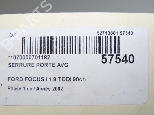Used Front left lock Front left lock FORD FOCUS I (DAW, DBW) 1.8 Turbo DI / TDDi (90 hp) 36246751 36246751