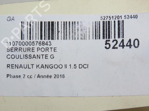 Used Rear left lock RENAULT KANGOO Express (FW0/1_) 1.5 dCi 90 (FW0G, FW05, FW08, FW11) (90 hp) 24359077