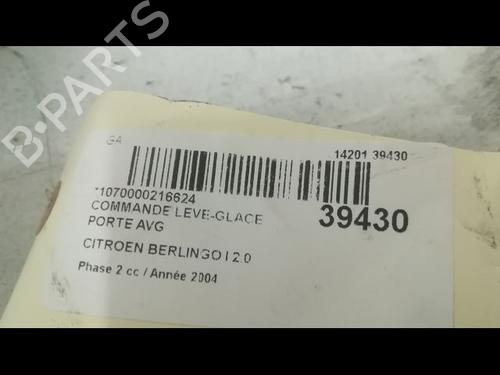 Used Left front window switch Left front window switch CITROËN BERLINGO / BERLINGO FIRST MPV (MF_, GJK_, GFK_) 2.0 HDI 90 (MFRHY) (90 hp) 23176544 23176544