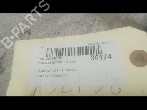 Used Front left interior door handle PEUGEOT 208 I (CA_, CC_) 1.4 HDi (68 hp) 9601643