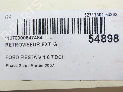 Retrovisor izquierdo FORD FIESTA V (JH_, JD_) 1.6 TDCi | BP29469771C26
