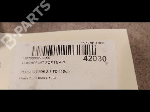 Front left interior door handle PEUGEOT 806 (221) 2.1 td 12V | BP9613580I13 