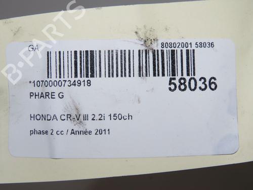 left-headlight-honda-cr-v-iii-re_-2006-39217387 main image