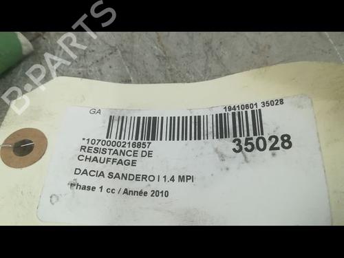 Used Heater resistor DACIA SANDERO 1.4 MPI LPG (72 hp) 11677098