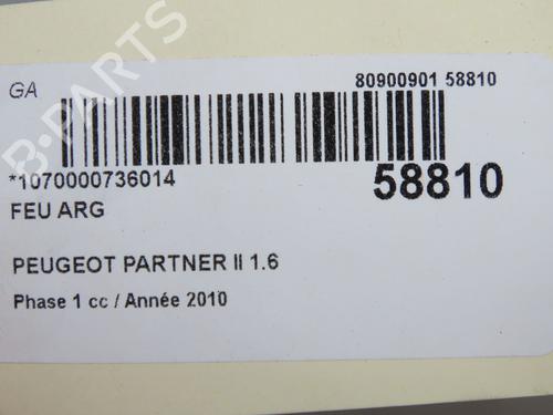 Left taillight PEUGEOT PARTNER Tepee 1.6 HDi | BP36427396C34 - Image 5