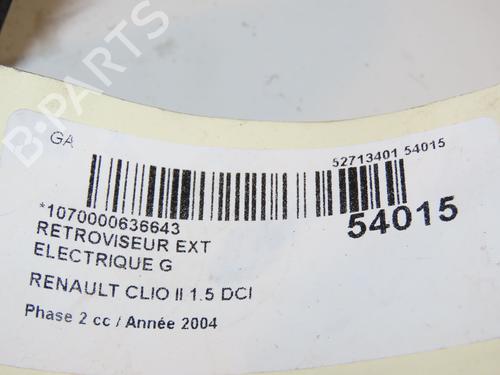 Ryggespeil venstre RENAULT CLIO II (BB_, CB_) 1.5 dCi (B/CB08) | BP29415166C26 