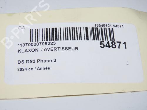 Horn DS DS 3 / DS 3 CROSSBACK (UR_, UC_, UJ_) 1.2 PureTech 130 (URHNSS) (131 hp) 31843266