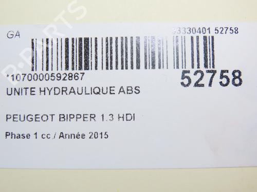 ABS pump PEUGEOT BIPPER (AA_) 1.3 HDi 75 | BP28967622M43 