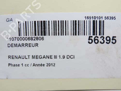 Używane Rozrusznik RENAULT MEGANE III Hatchback (BZ0/1_, B3_) 1.9 dCi (BZ0N, BZ0J) (131 hp) 30767422