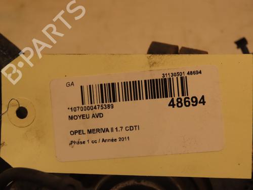 Left front steering knuckle OPEL MERIVA B MPV (S10) 1.7 CDTI (75) | BP16758014M25