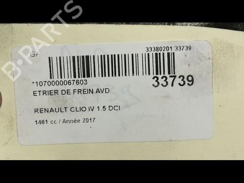 Used Right front brake caliper RENAULT CLIO IV (BH_) 1.5 dCi 90 (90 hp) 14877190