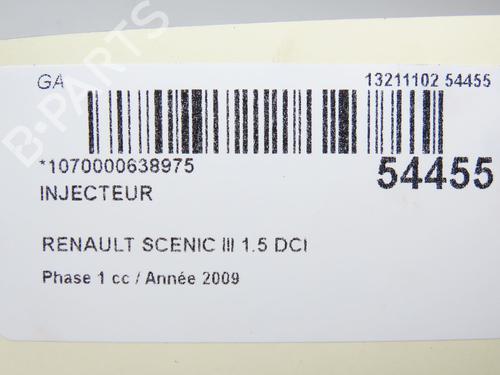 Used Injector RENAULT SCÉNIC III (JZ0/1_) 1.5 dCi (106 hp) 28828830