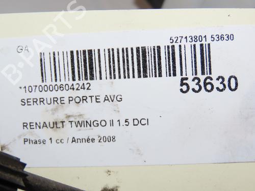 Front left lock RENAULT TWINGO II (CN0_) 1.5 dCi (CN0E) | BP28831682C98