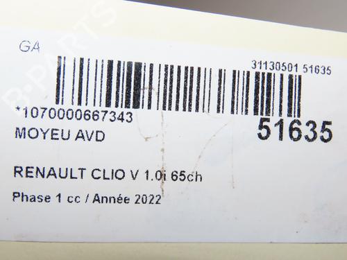 Venstre Styrespindel Lejehus RENAULT CLIO V (B7_) 1.0 SCe 65 (B7MG) | BP29441663M25  - Image 5