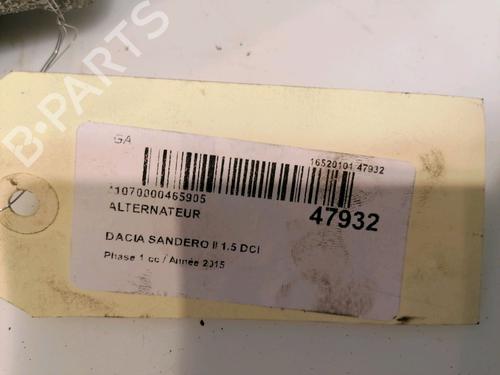 Alternator DACIA SANDERO II 1.5 dCi | BP15798667M7 