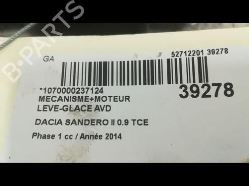 Used Front right window mechanism DACIA SANDERO II TCe 90 (B8M1, B8MA, B8AC) (90 hp) 9608319