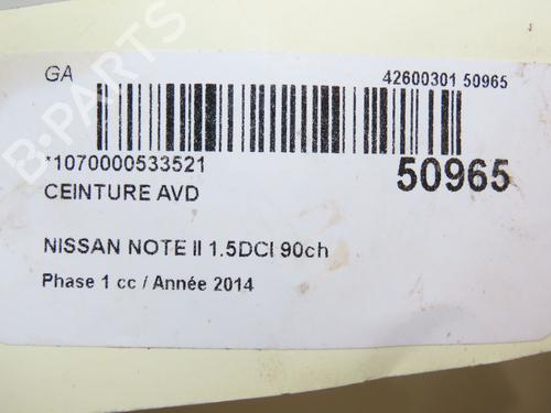 Front right belt tensioner NISSAN NOTE (E12) 1.5 dCi | BP23098699C88