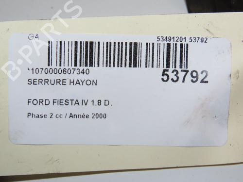 Used Tailgate lock Tailgate lock FORD FIESTA IV (JA_, JB_) 1.8 D (60 hp) 36495509 36495509