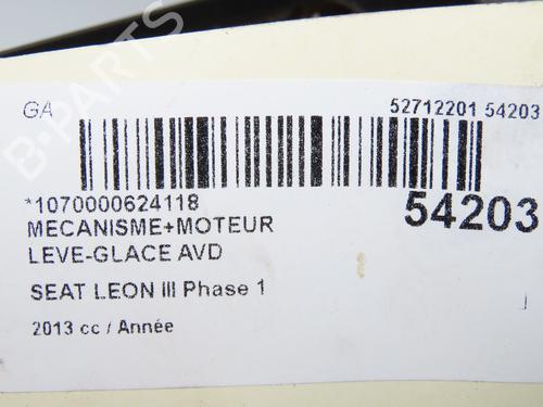 front-right-window-mechanism-seat-leon-5f1-2012-2013-2014-2015-2016-2017-2018-2019-2020-2021-29601114 main image