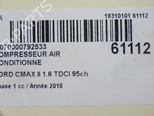 AC compressor FORD C-MAX II (DXA/CB7, DXA/CEU) 1.6 TDCi | BP38608323M34 - Image 9