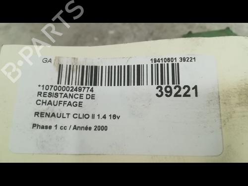 Used Heater resistor RENAULT CLIO II (BB_, CB_) 1.4 16V (B/CB0P, BB13) (98 hp) 11677234