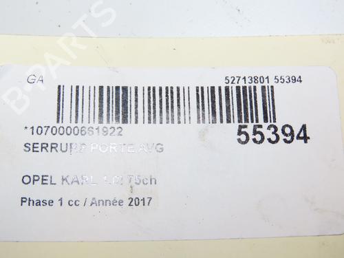 Front left lock OPEL KARL (C16) 1.0 | BP29415174C98