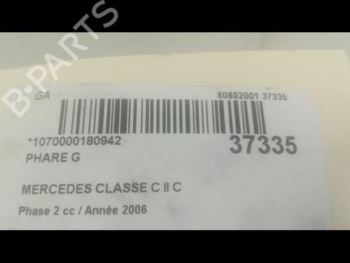 Used Left headlight MERCEDES-BENZ C-CLASS (W203) C 220 CDI (203.008) (150 hp) 9602648