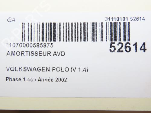 Right front shock absorber VW POLO IV (9N_, 9A_) 1.4 16V | BP28967504M17