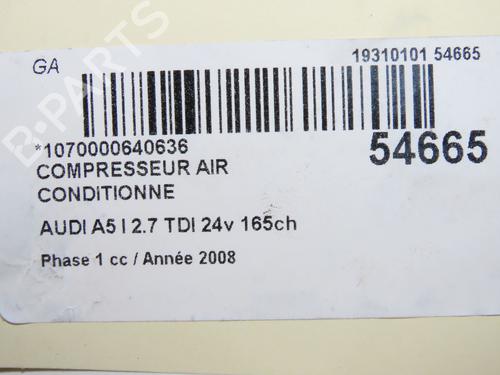 AC compressor AUDI A5 (8T3) 2.7 TDI | BP31634165M34