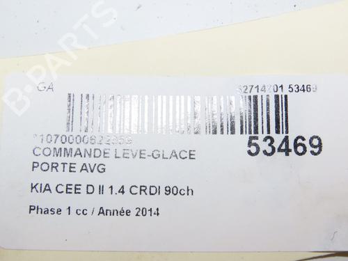 Left front window switch KIA CEE'D Sportswagon (JD) 1.4 CRDi 90 | BP29441782I27 