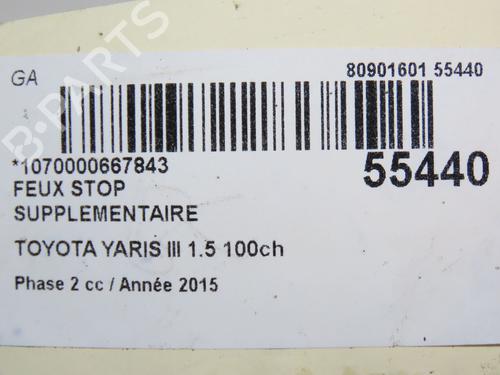 Third brake light TOYOTA YARIS (_P13_) 1.5 Hybrid (NHP130_) | BP30867418L11 