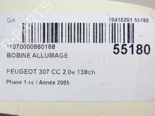 Ignition coil PEUGEOT 307 CC (3B) 2.0 16V | BP29294130M94 